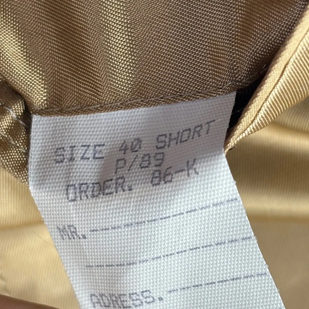 Bill Blass Blazer Mens 40 Short Camel Wool Blend Solid 2 bnt Professional Sport